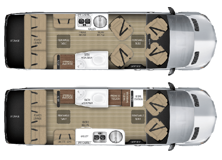Tommy Bahama® Interstate Touring Coach Floorplan